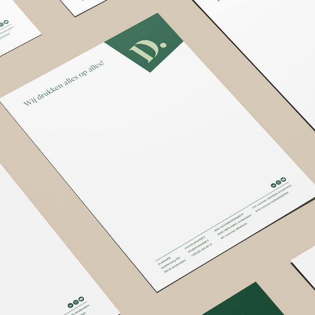 Duurzaam briefpapier voor professioneel gebruik