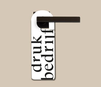 Deurhangers bedrukken