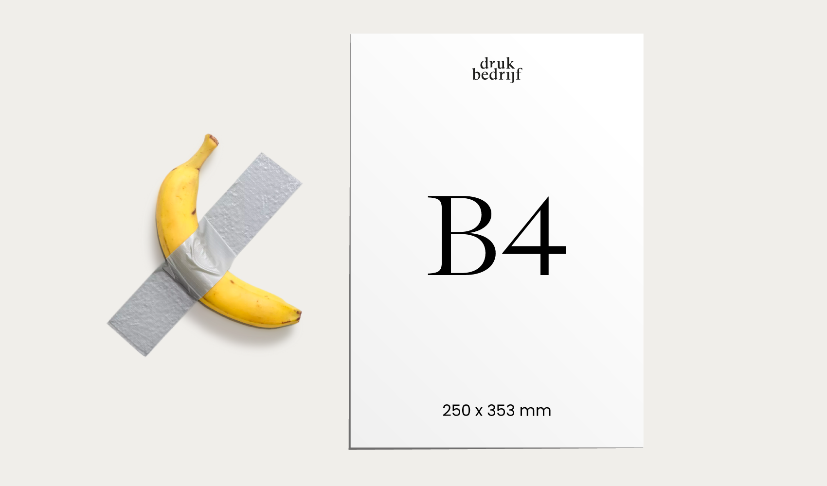 B4 Formaat 250 x 353 mm