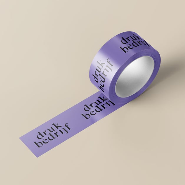 Gekleurde tape met logo