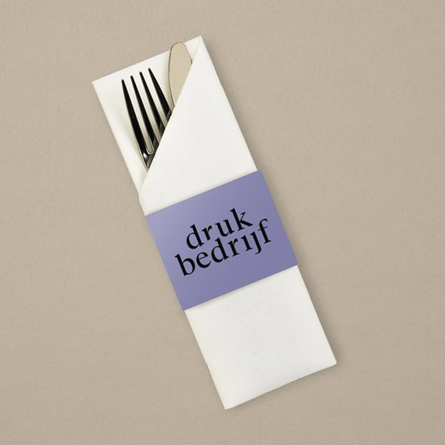 Gepersonaliseerde zakjes voor bestek en servetten
