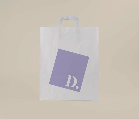 Witte papieren tas drukken