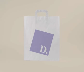 Witte papieren tas drukken