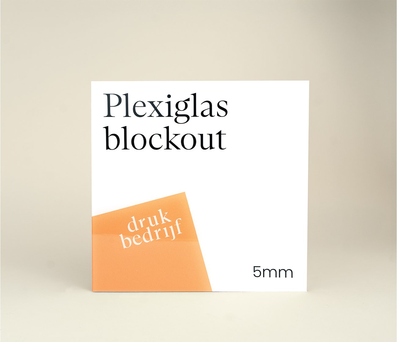 Plexiglas blockout