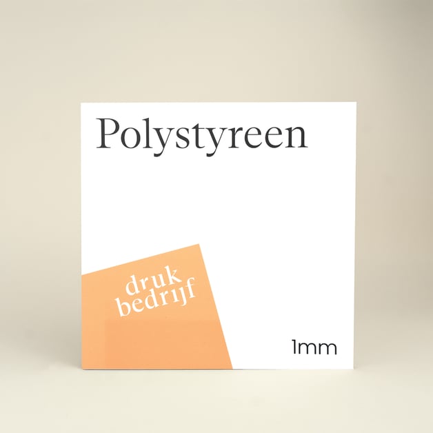 Polystyreen platen voor bedrukking en signage