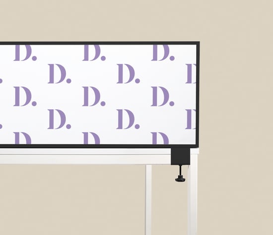 Akoestische desk divider