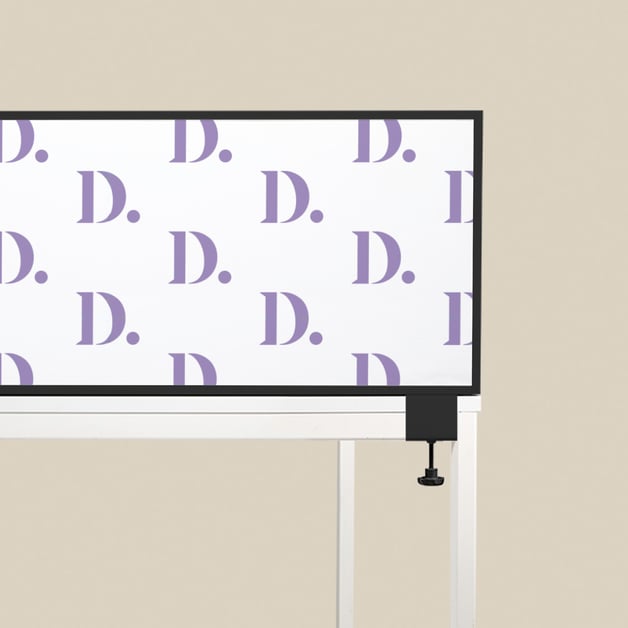 Akoestische desk divider