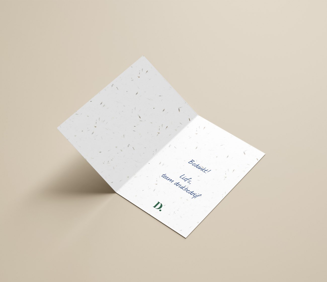 Bedrukte groeipapier kaarten