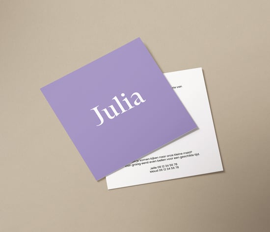 Geboortekaartjes drukken met eigen ontwerp