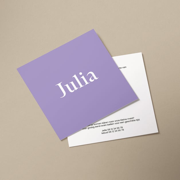 Geboortekaartjes drukken met eigen ontwerp