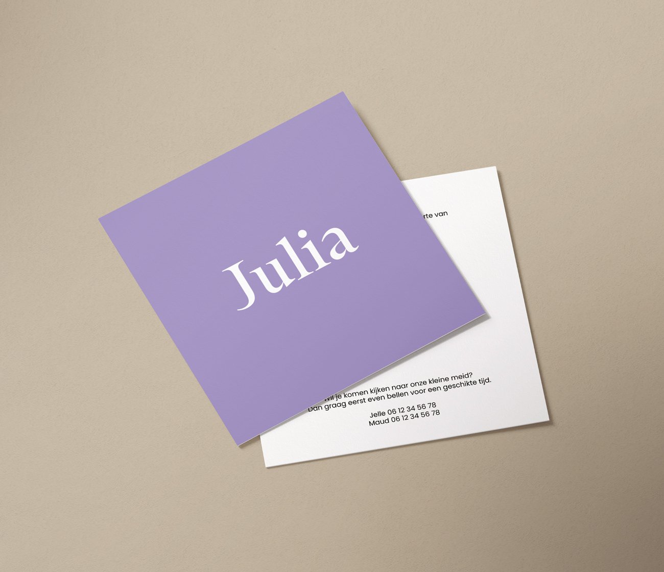 Geboortekaartjes drukken met eigen ontwerp