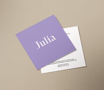 Geboortekaartjes drukken met eigen ontwerp