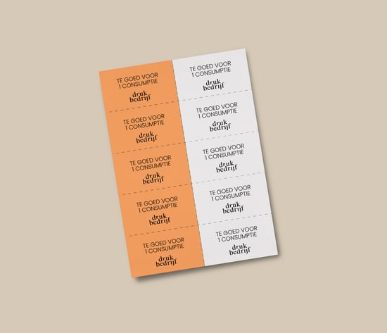 Consumptiebonnen bedrukken