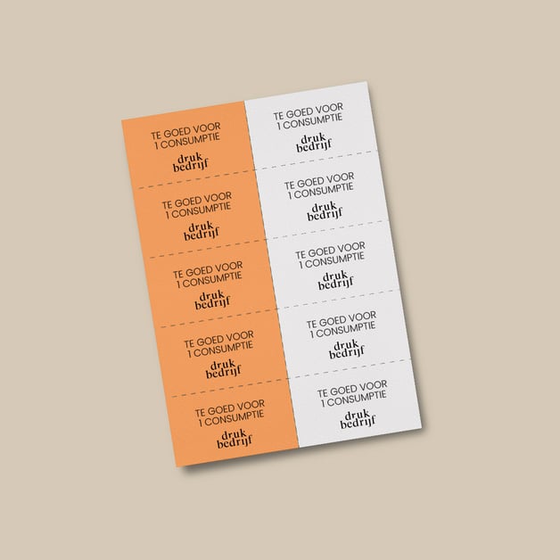 Consumptiebonnen bedrukken