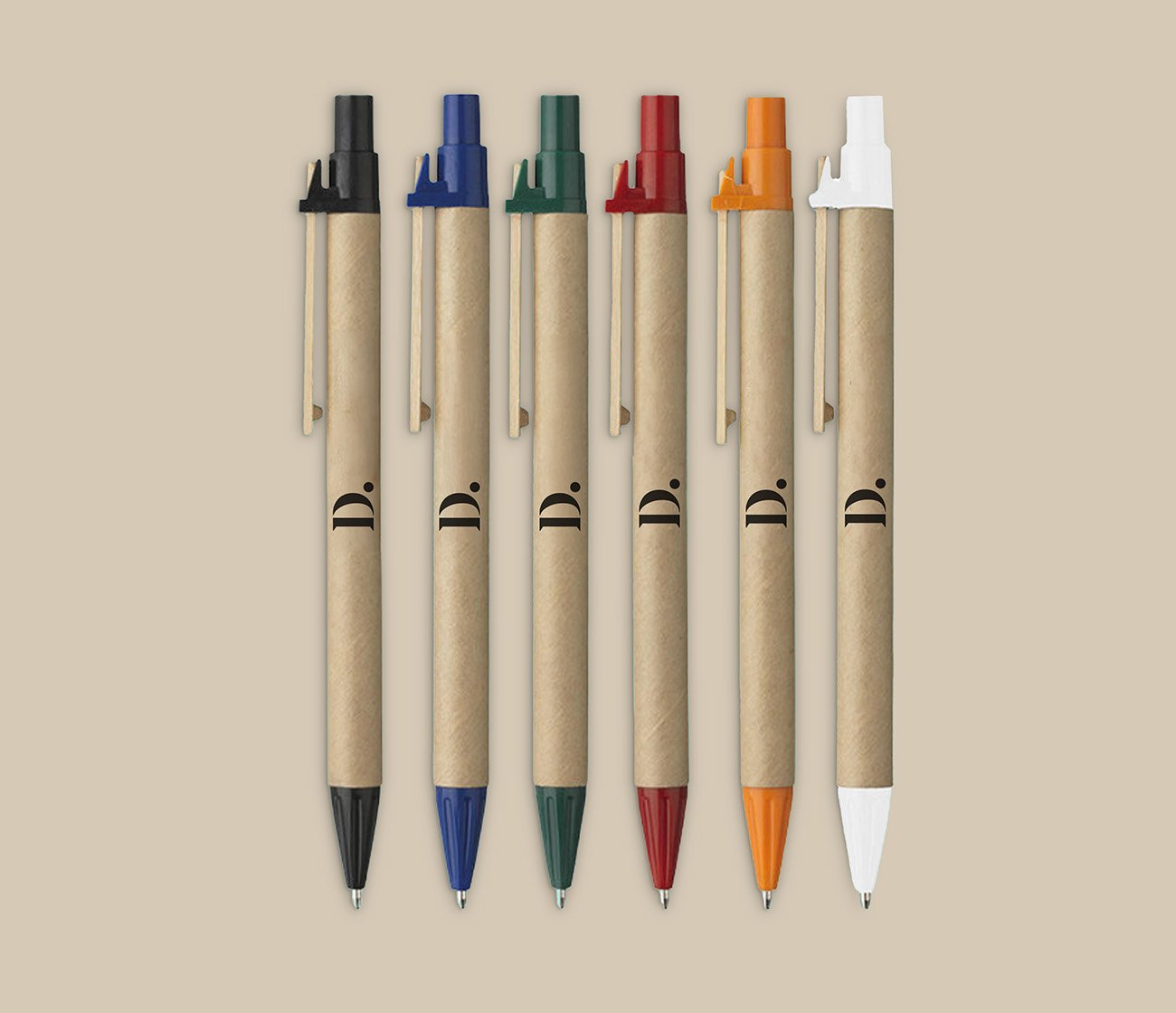 Opvallende pen met logo voor klantenbinding