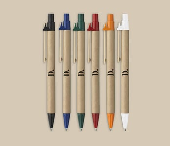 Opvallende pen met logo voor klantenbinding