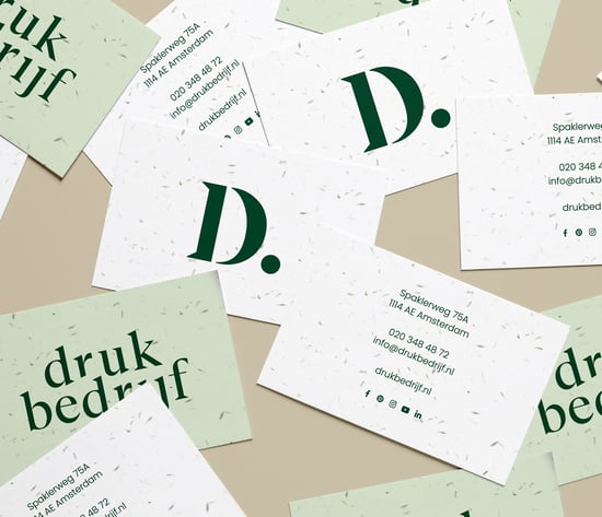 visitekaartjes groeipapier