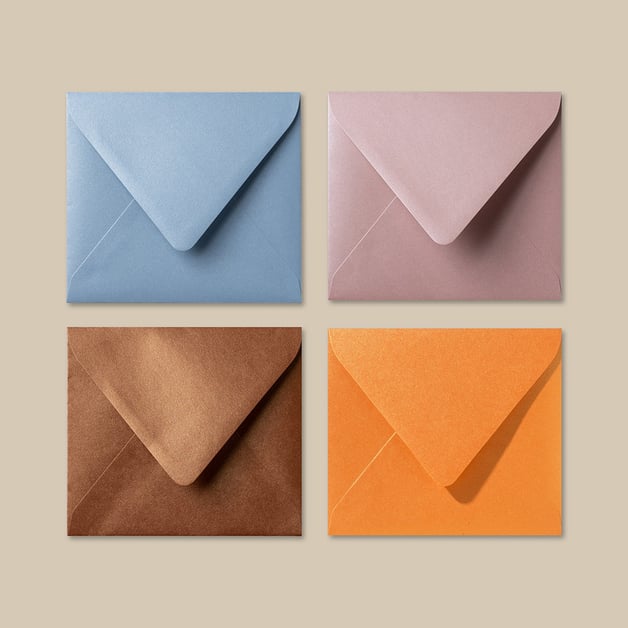 Metallic-Enveloppen-Formaten
