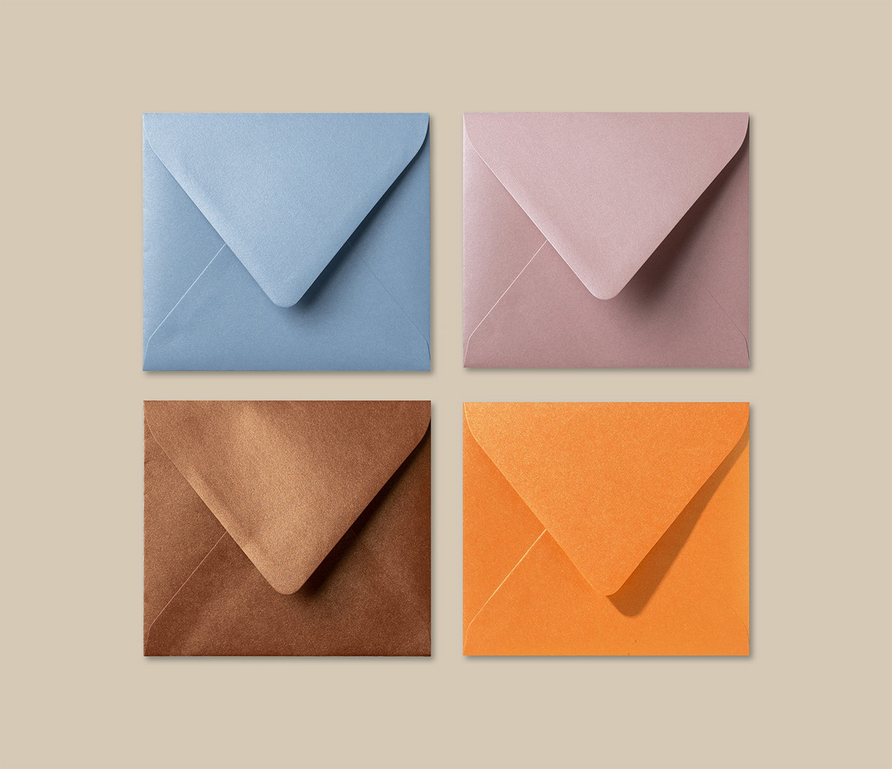 Metallic-Enveloppen-Formaten