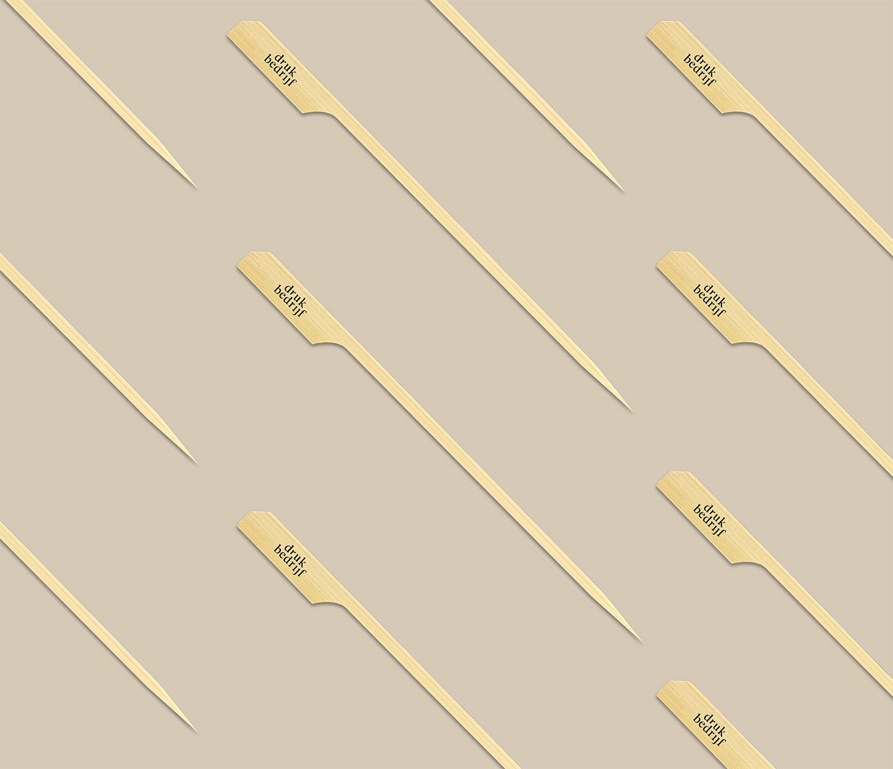 Gunshape Bamboo prikkers