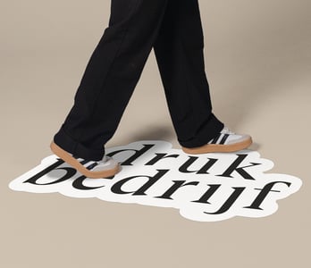 vloerstickers contourgesneden