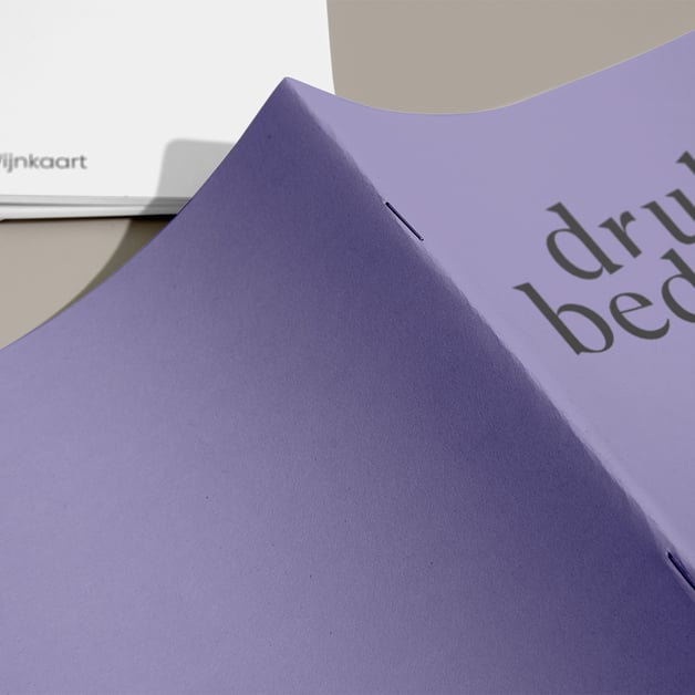 bedrukte menukaart geniet