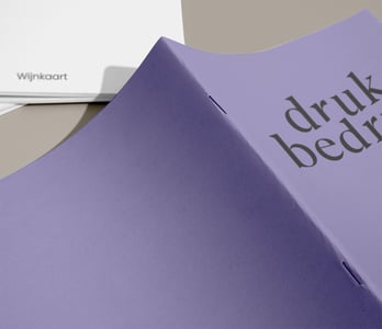 bedrukte menukaart geniet