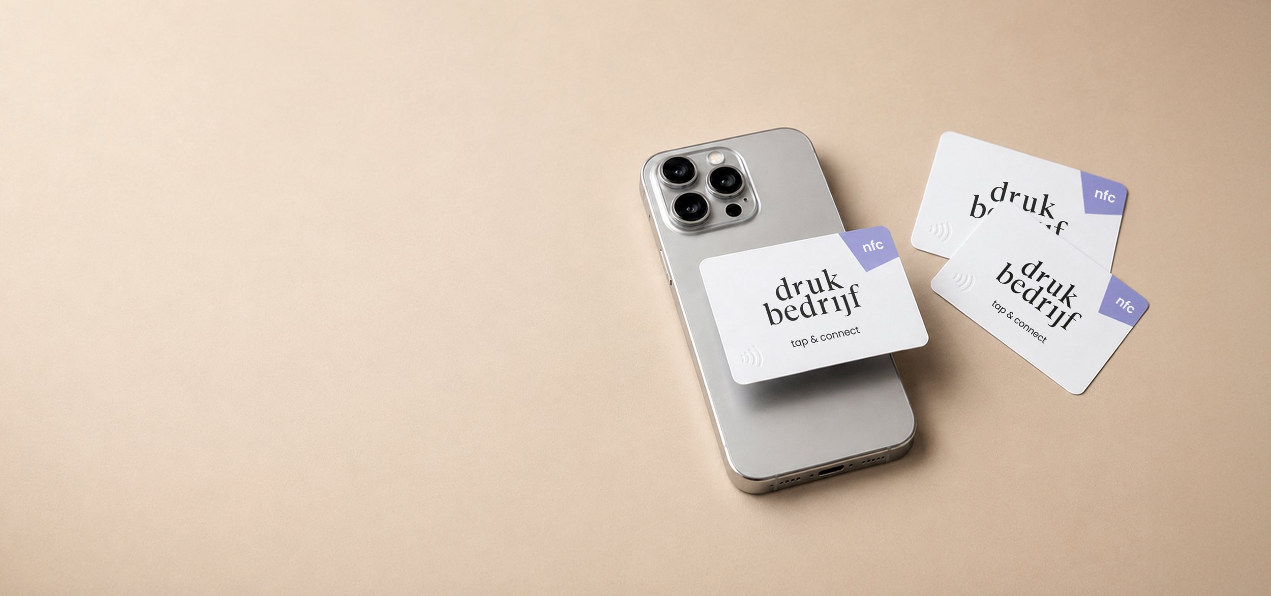 NFC Drukwerk zoals visitekaartjes, menukaarten, kaarten, tags, en stickers