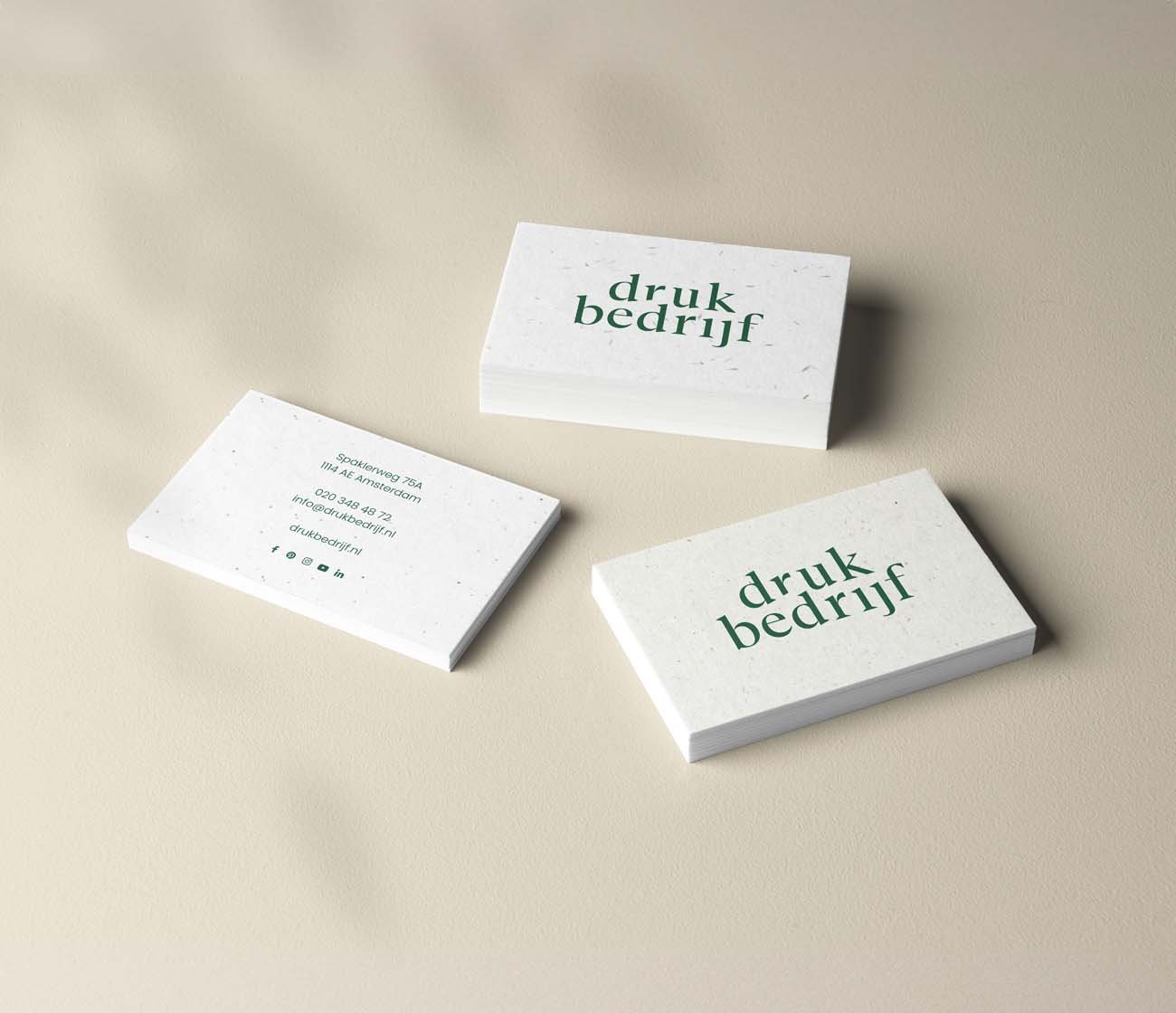 Groeipapier visitekaartjes