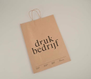 Twisted papieren tas full color bedrukken