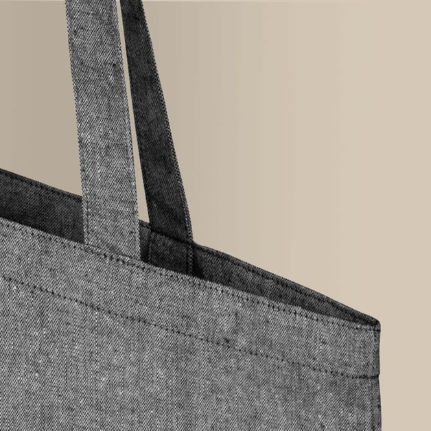 Gerecyclede canvas tas grijs
