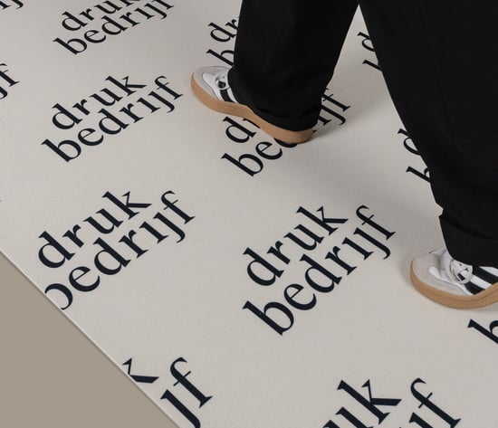 Full color beurstapijt voor opvallende presentatie