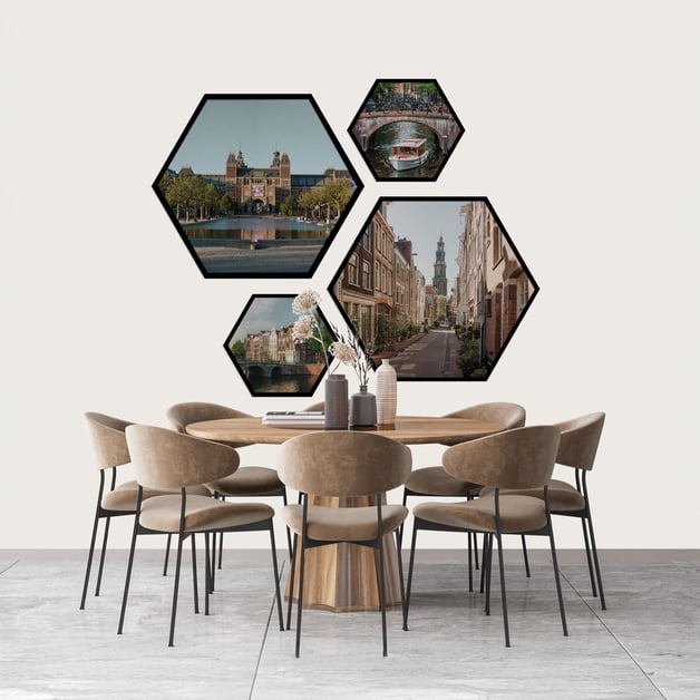 Hexagon akoestische panelen