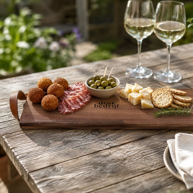 Borrelplank met logo
