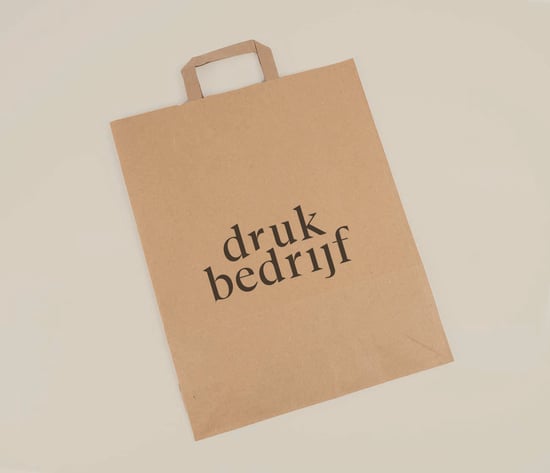 Kraft tas spoed drukken