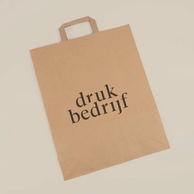 Kraft tas spoed drukken