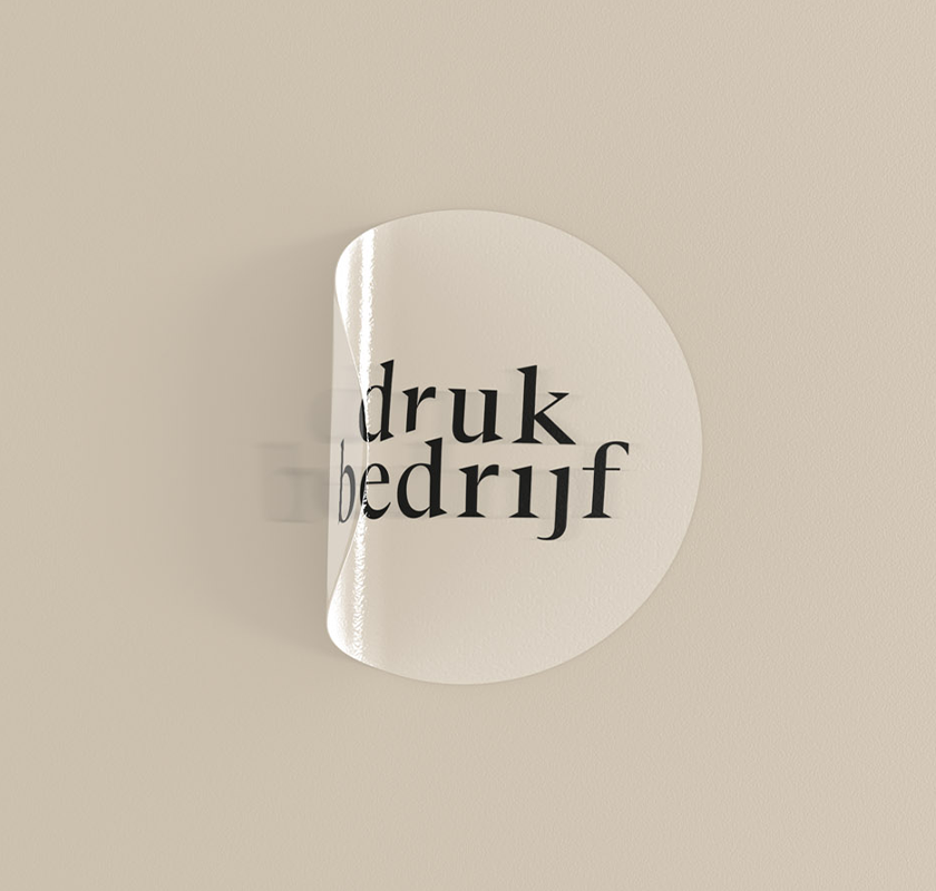 doorzichtige vinyl sticker 