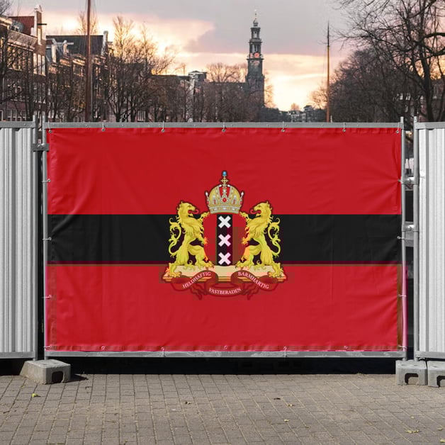 Bouwhekbanner Amsterdam