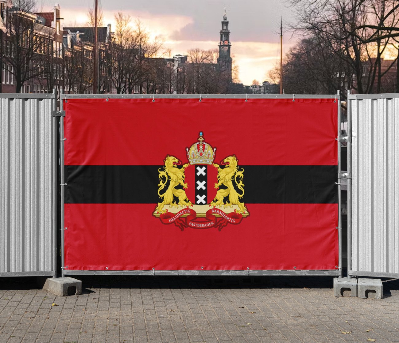 Bouwhekbanner Amsterdam