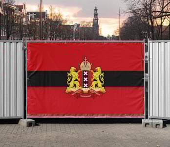 Bouwhekbanner Amsterdam