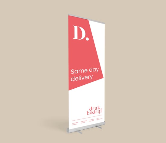 Same day roll-up banner