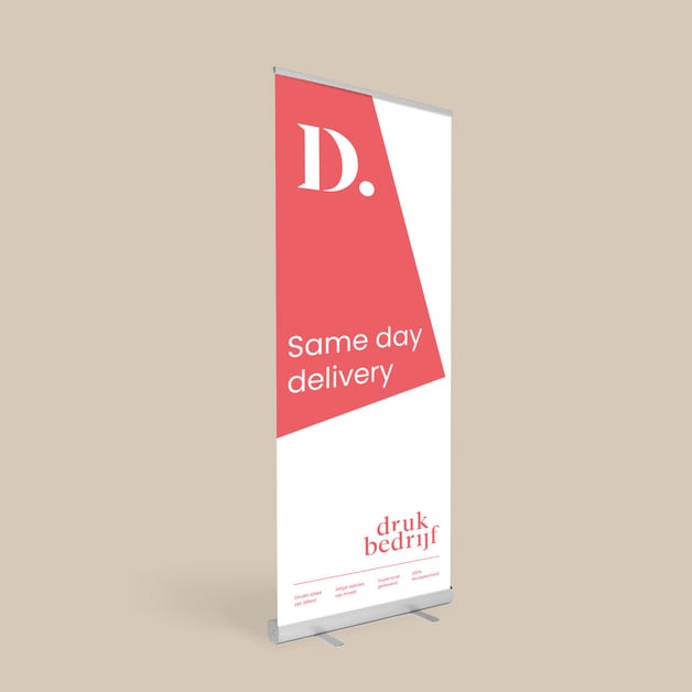 Same day roll-up banner