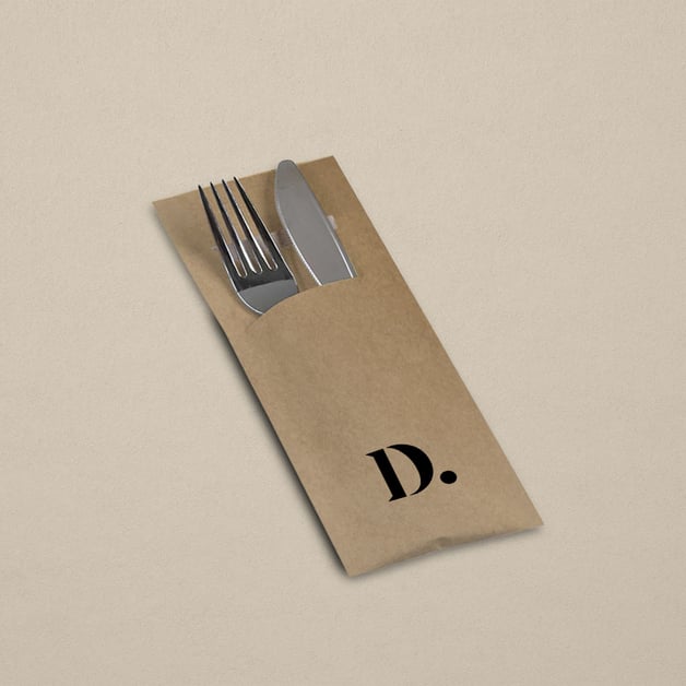 Full color bestekzakjes voor horeca en evenementen