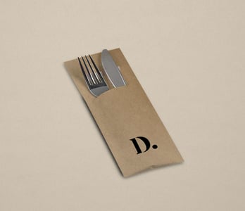 Full color bestekzakjes voor horeca en evenementen