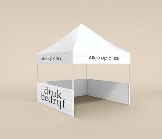 Pop up tent bedrukken