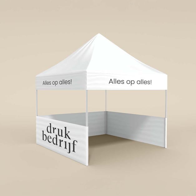 Pop up tent bedrukken