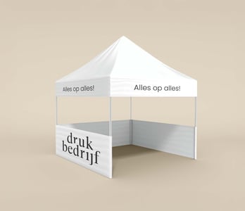 Pop up tent bedrukken