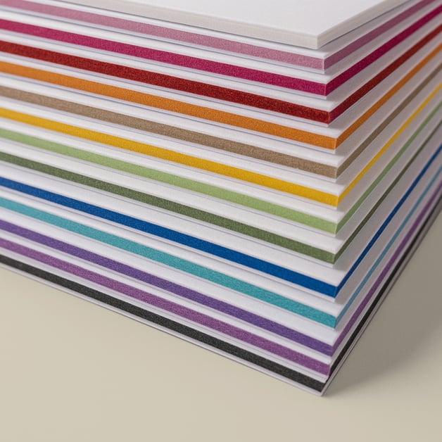 Gekleurde kern visitekaartjes voor professioneel design