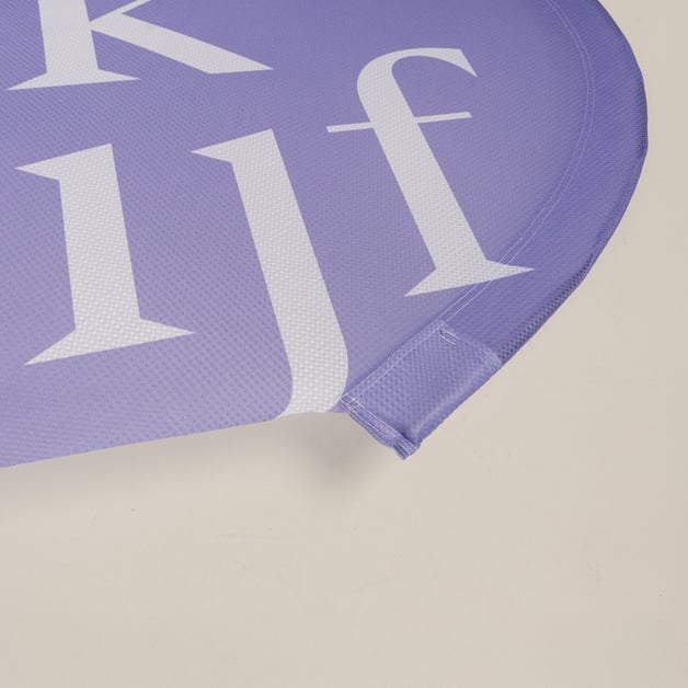 Dropflag met bedrukte tunnelzoom