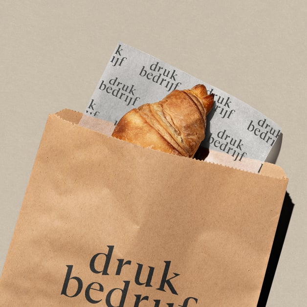 Full color vetvrij papier voor take-away